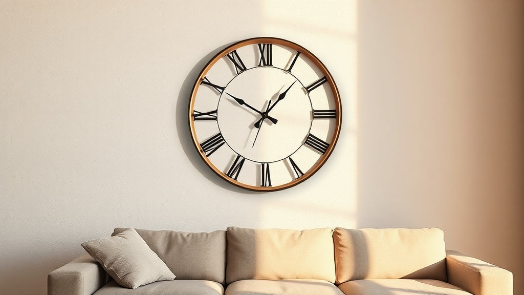 Oversized Modern Wall Clock as a Statement Piece: How One Clock Can Transform a Bare Wall