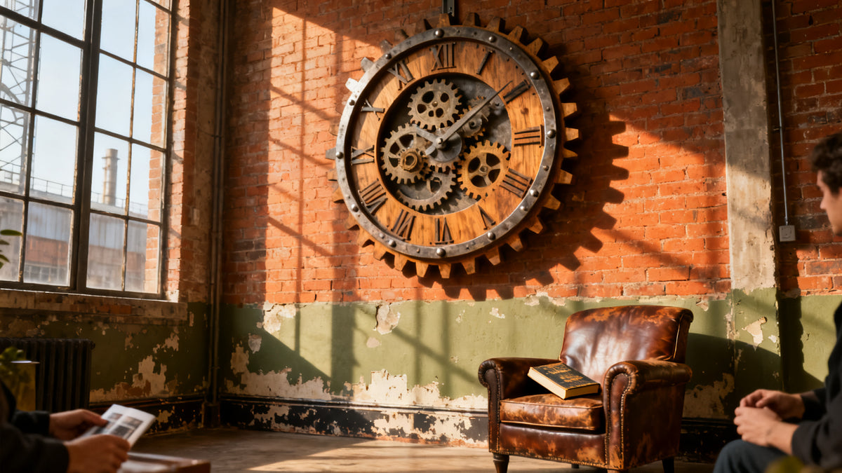 Industrial Gear Wall Clock: How Mechanical Decor Changes a Room