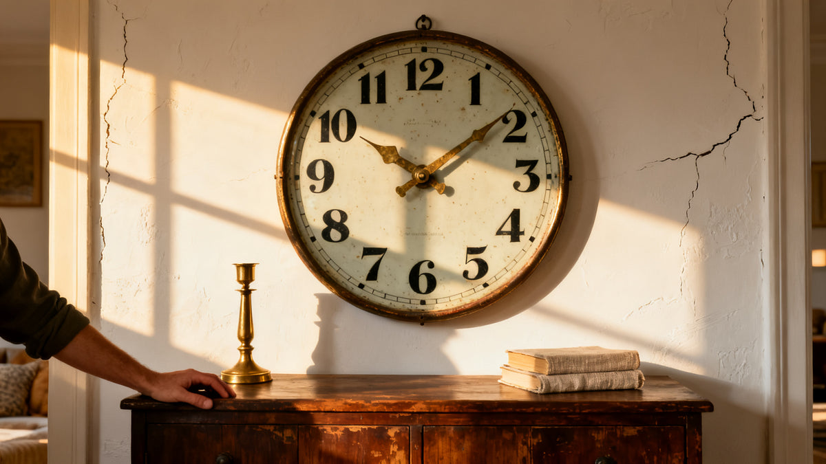 How a Vintage Wall Clock Transforms Your Living Room Without Looking Stuck in the Past