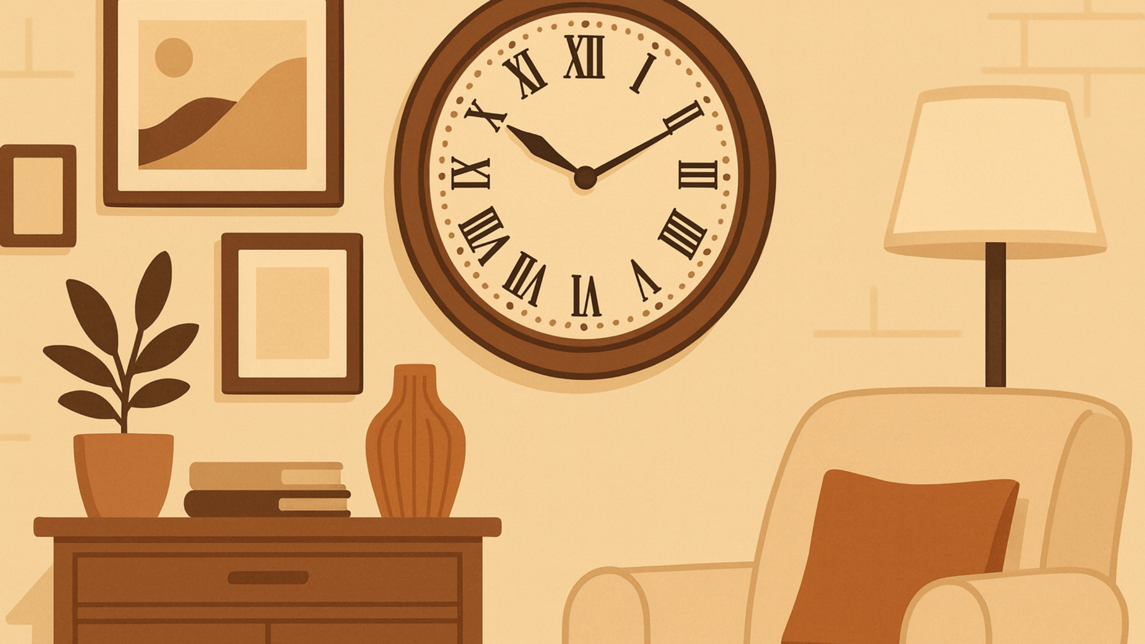 how-to-decorate-around-a-large-wall-clock