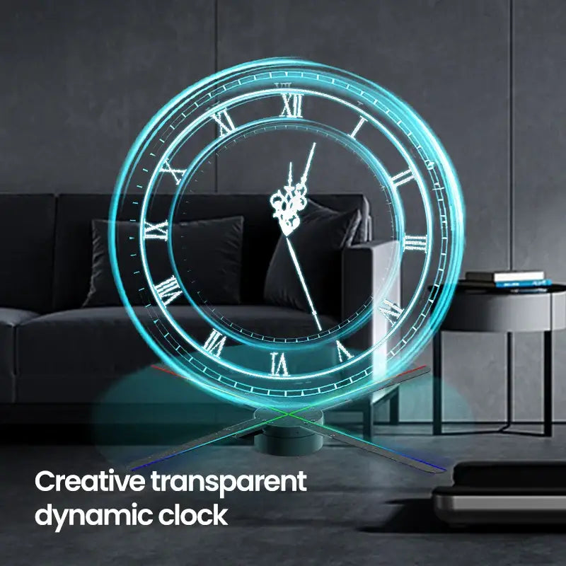 Cyberpunk 3D LED Wall Clock
