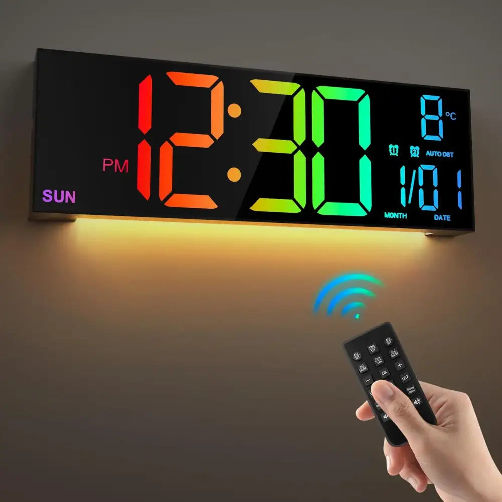 Large Digital Wall Clock