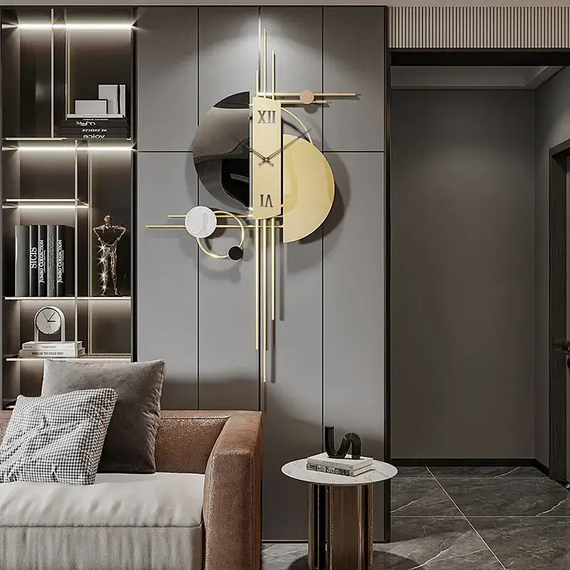 Unique Gold Wall Clock - wall clock