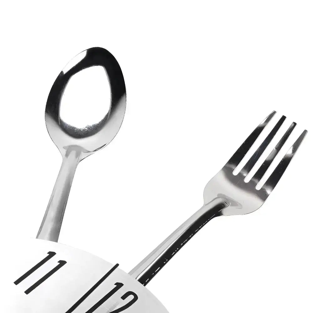 Wall clock Kitchen cutlery - wall clock