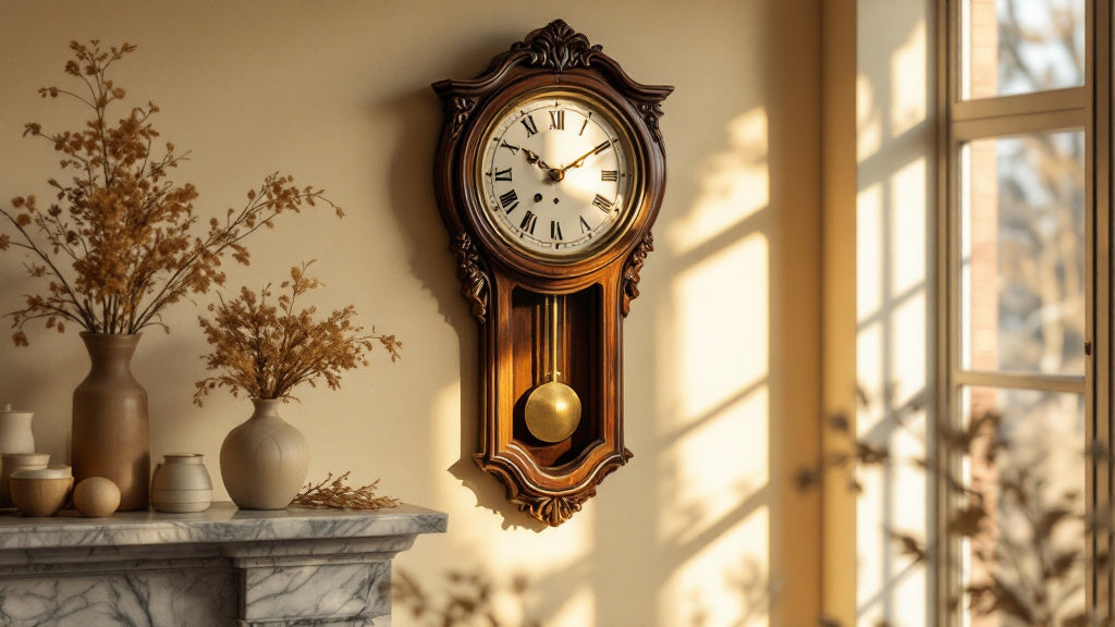 Vintage Wall Clock with Pendulum: The Antique Look, Without the Antique Price