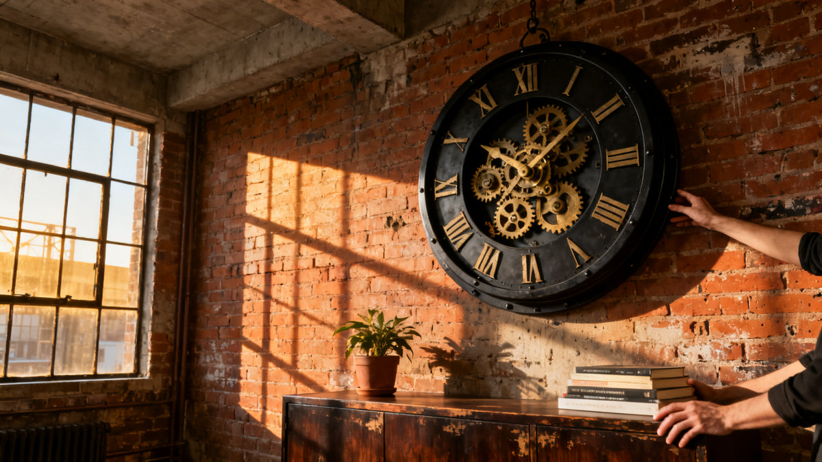 Industrial Wall Clock for Loft Apartments: How to Choose the Right One