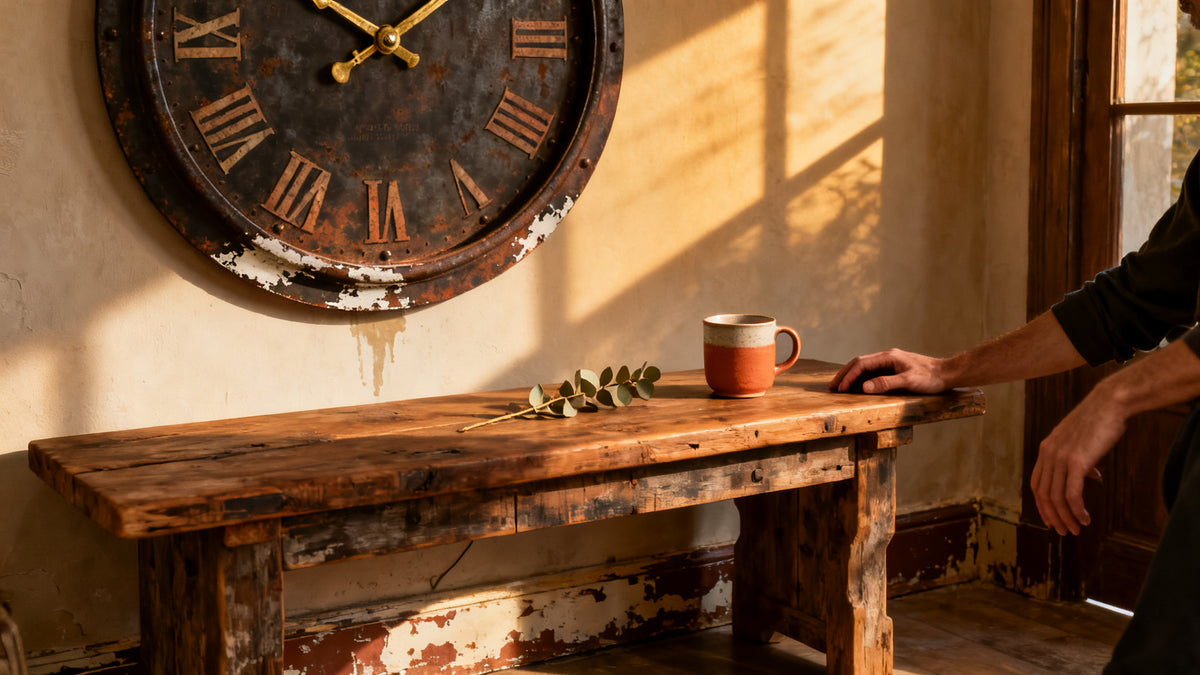 Wall Clocks with a Distressed Finish: How Aged Looks Add Real Character