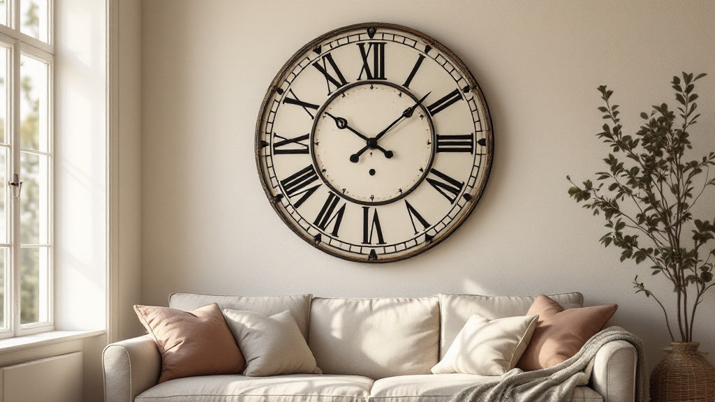 Large Vintage Roman Numeral Wall Clock: How to Choose and Place One Right