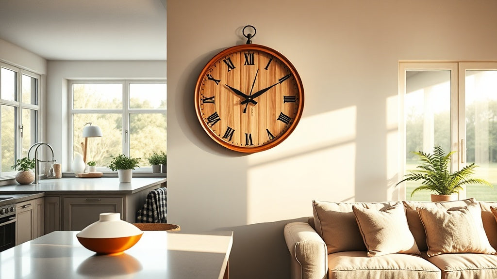 Wall Clock for Open Plan Kitchen Living Room: How to Choose One That Works Across Both Zones