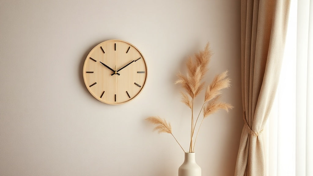 The Best Minimalist Clock for a Japandi Style Home (And How to Place It Right)