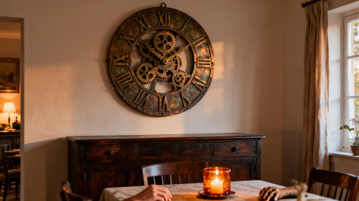 Large Vintage Wall Clock for Dining Room: How to Make It the Star of the Space