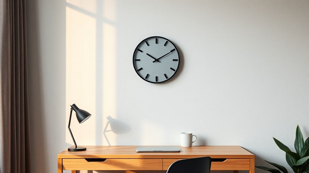 Modern Black Wall Clock for Home Office: How to Choose the One That Actually Works