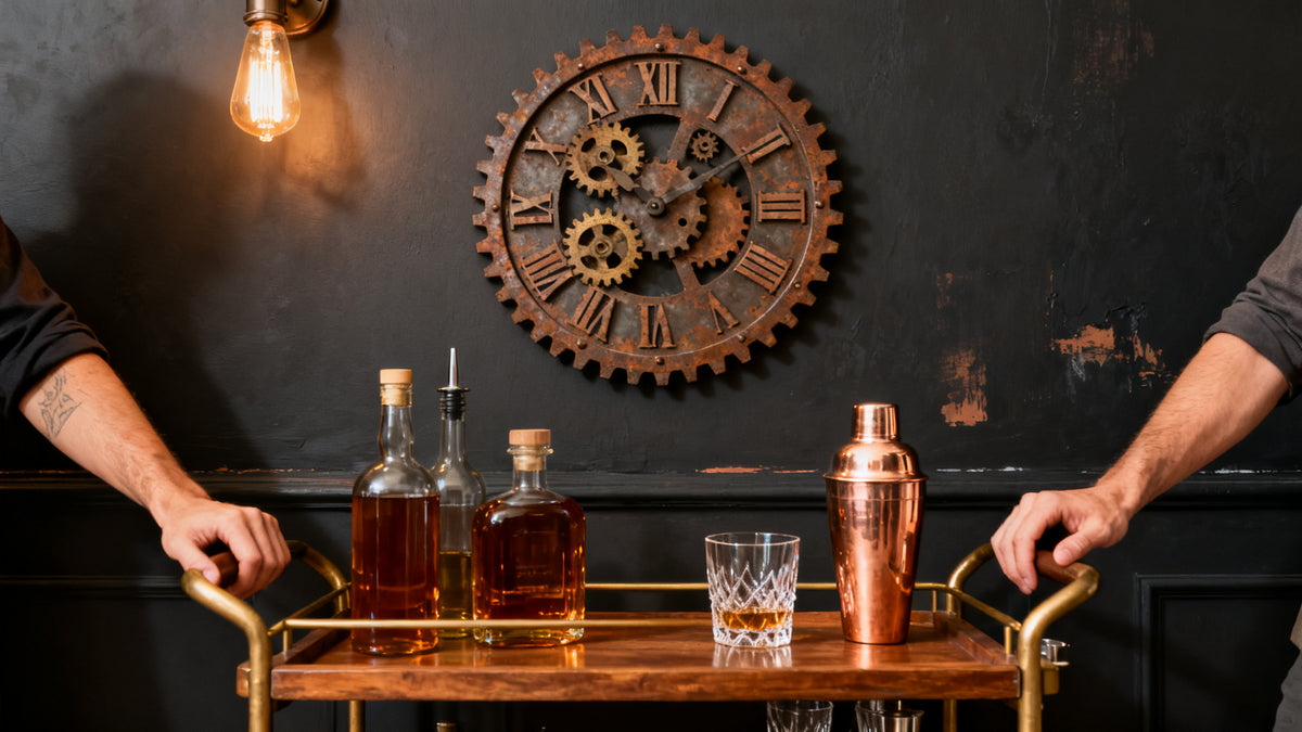 Industrial Wall Clocks for Home Bar Decor: Rugged Styles That Work