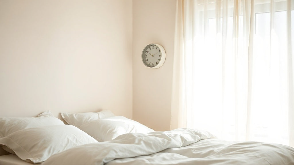 White Minimalist Wall Clock for Bedroom Decor: How to Create a Calmer Space