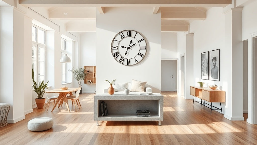 Sleek Wall Clock for Open Plan Living: How to Choose One That Works