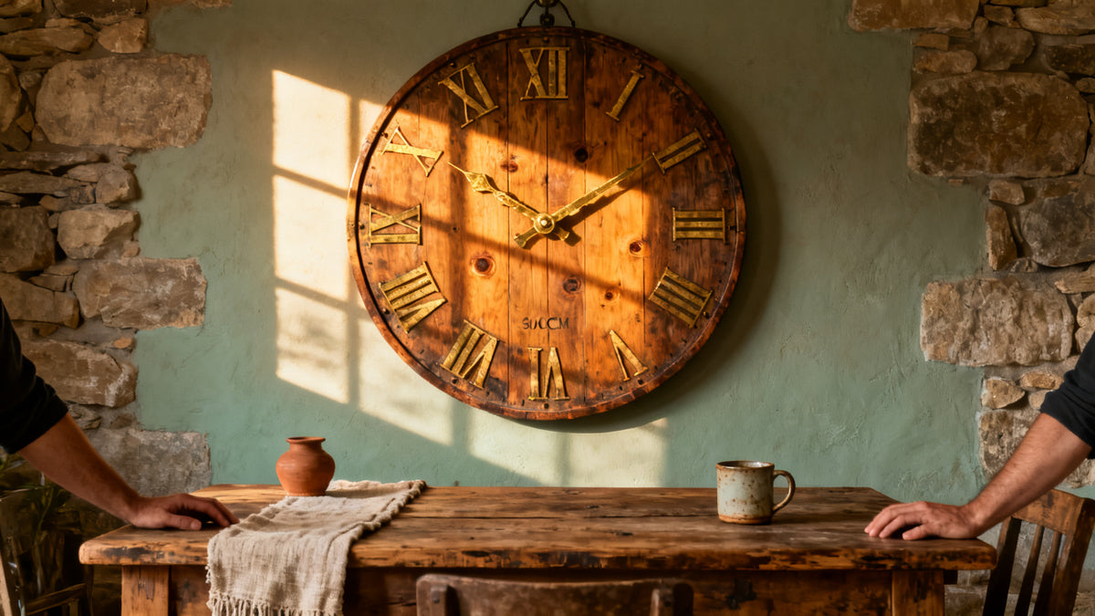 Large Wooden Wall Clock Rustic Style: How to Choose and Place One Right