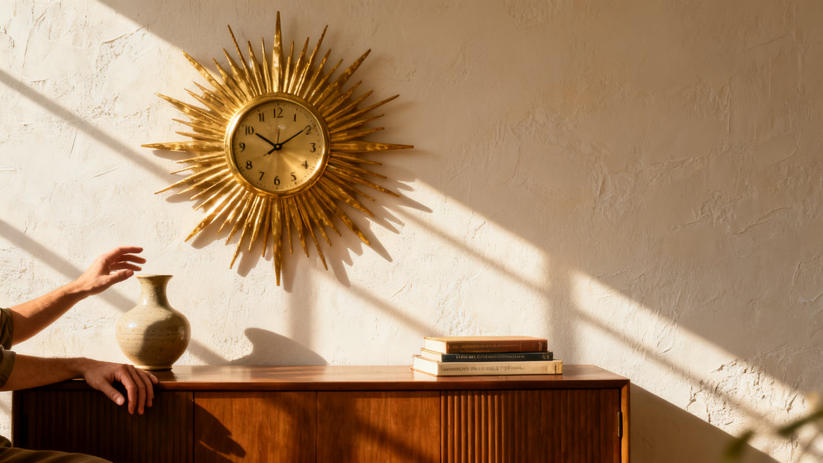 Retro Sunburst Wall Clock Decor: Why This Mid-Century Icon Still Owns the Room in 2026