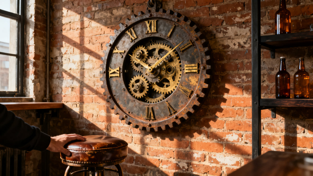 Vintage Industrial Clocks for a Man Cave: How to Pick One That Actually Fits