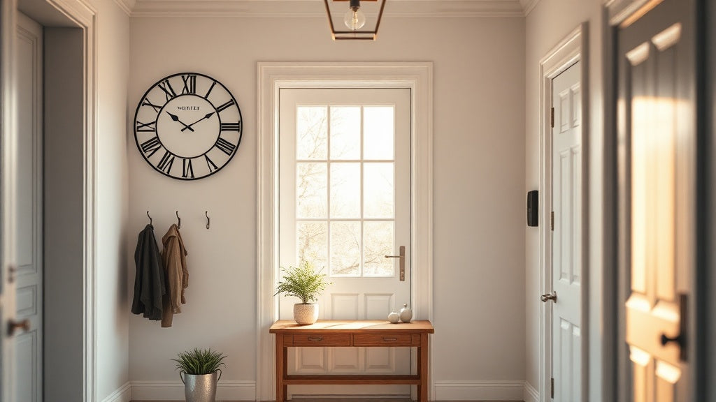 Wall Clock for Your Hallway Entrance: How to Make a Real First Impression