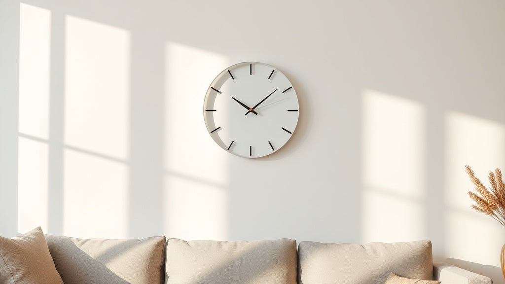 Wall Clock with No Frame: The Floating Design Trend That's Changing Modern Interiors