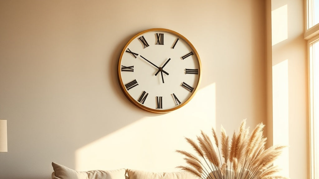 Modern Wall Clock with Gold Frame Accent: How to Style It Right