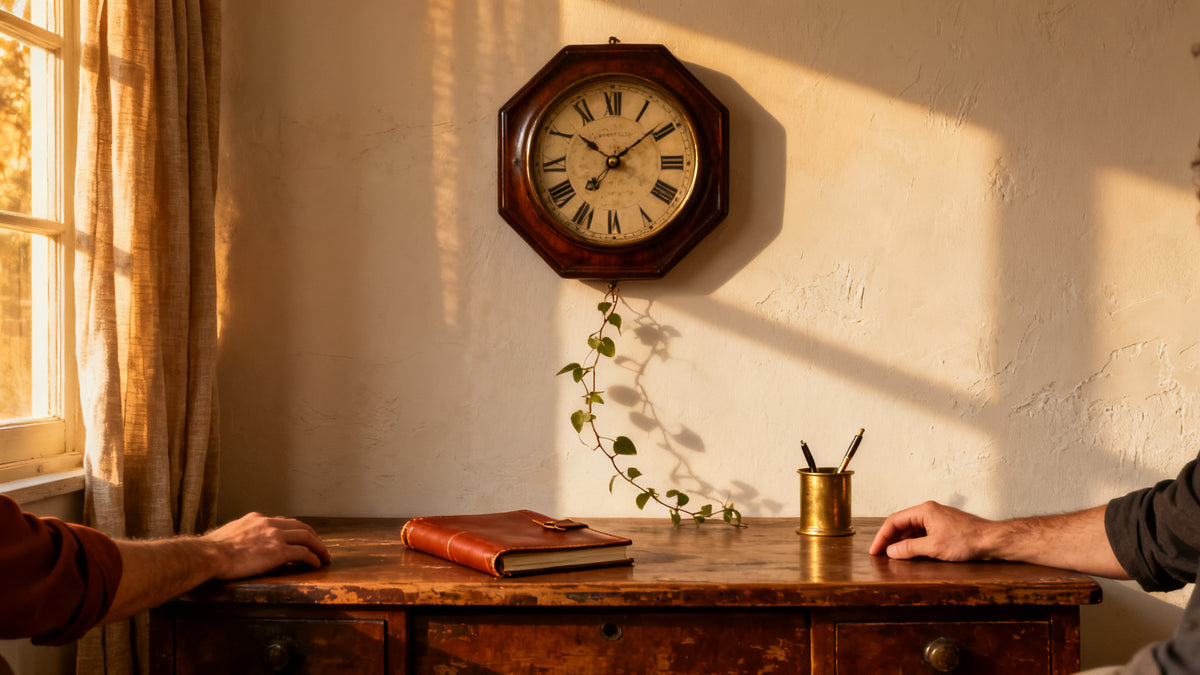 Vintage Wall Clock for Home Office: How to Add Warmth Without Losing Focus