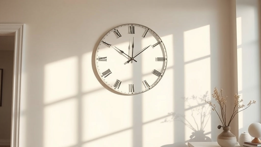 Contemporary Wall Clock with No Numbers: The Case for a Clean Dial