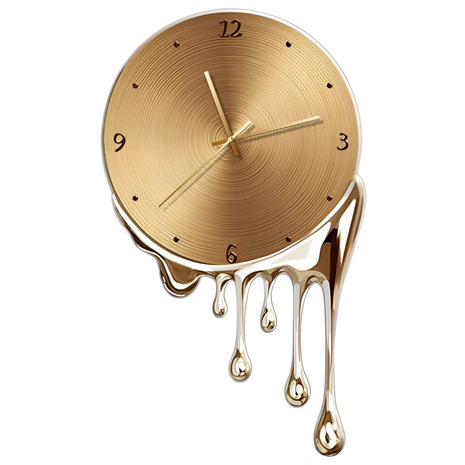 Melting wall clock