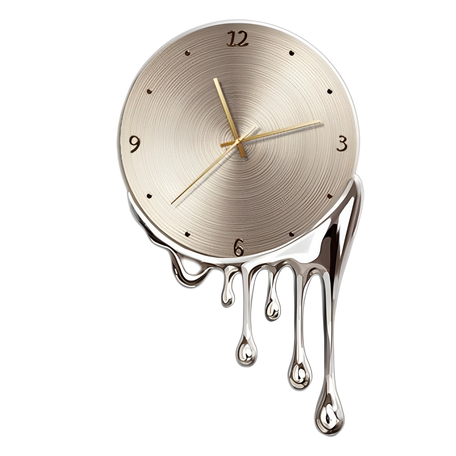 Melting wall clock