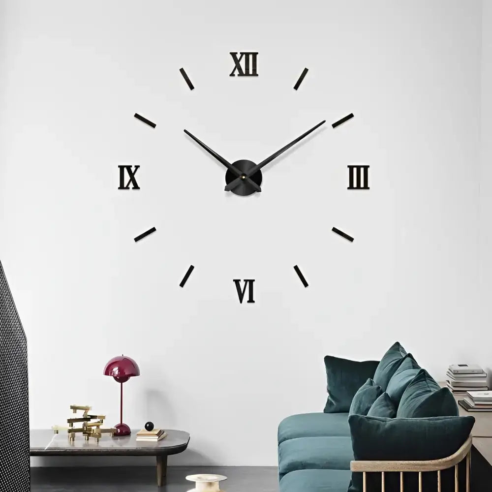 3D DIY Wall Clock Stickers - wall clock