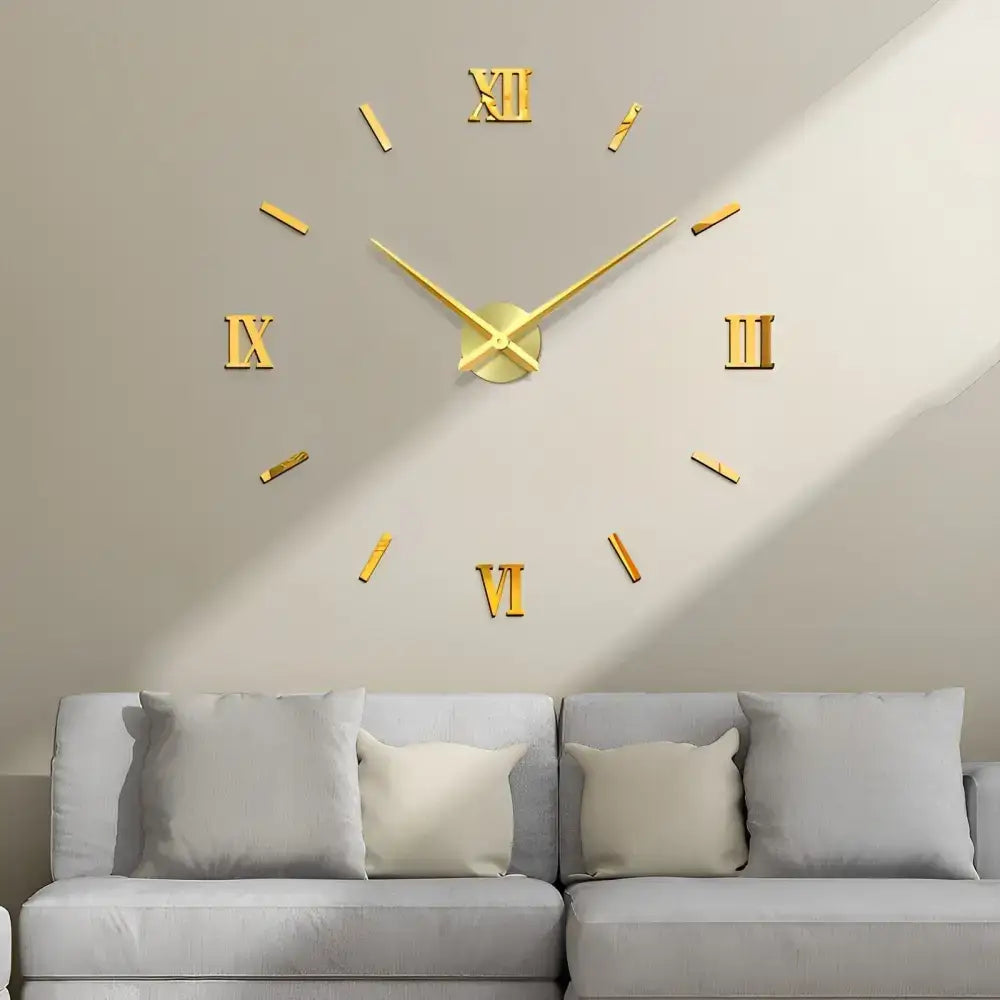 3D DIY Wall Clock Stickers - wall clock