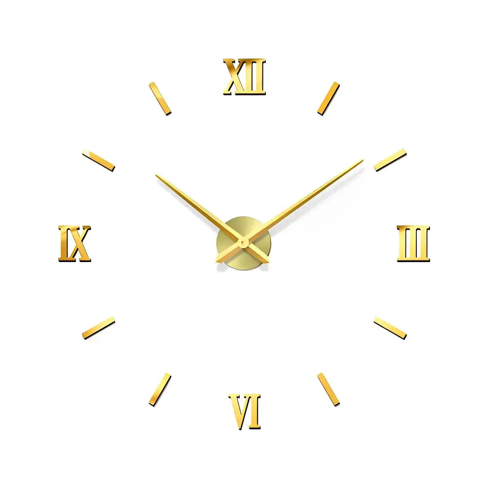 3D DIY Wall Clock Stickers - or 120 cm - wall clock