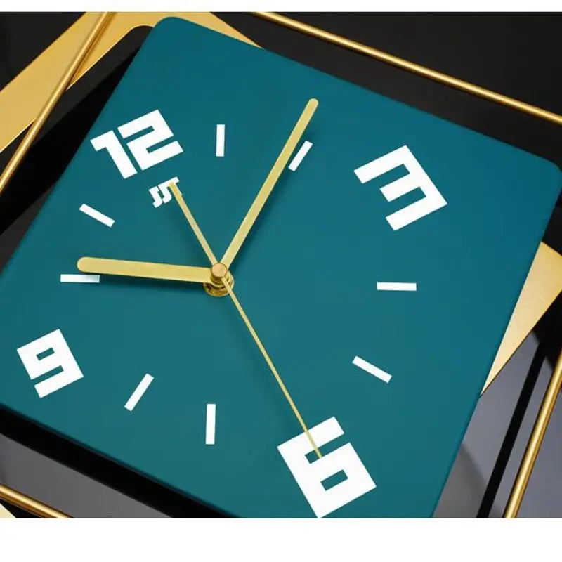 Side profile of 3D metal acrylic wall clock showing dimensional depth
