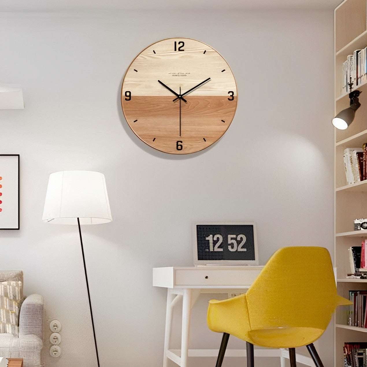 Natural Wood Wall Clock