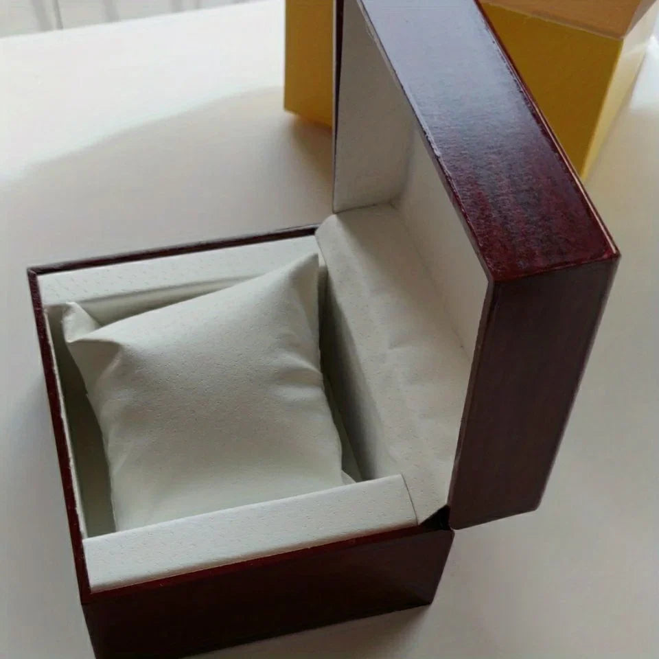 Natural wood watch box perfect for birthdays and weddings