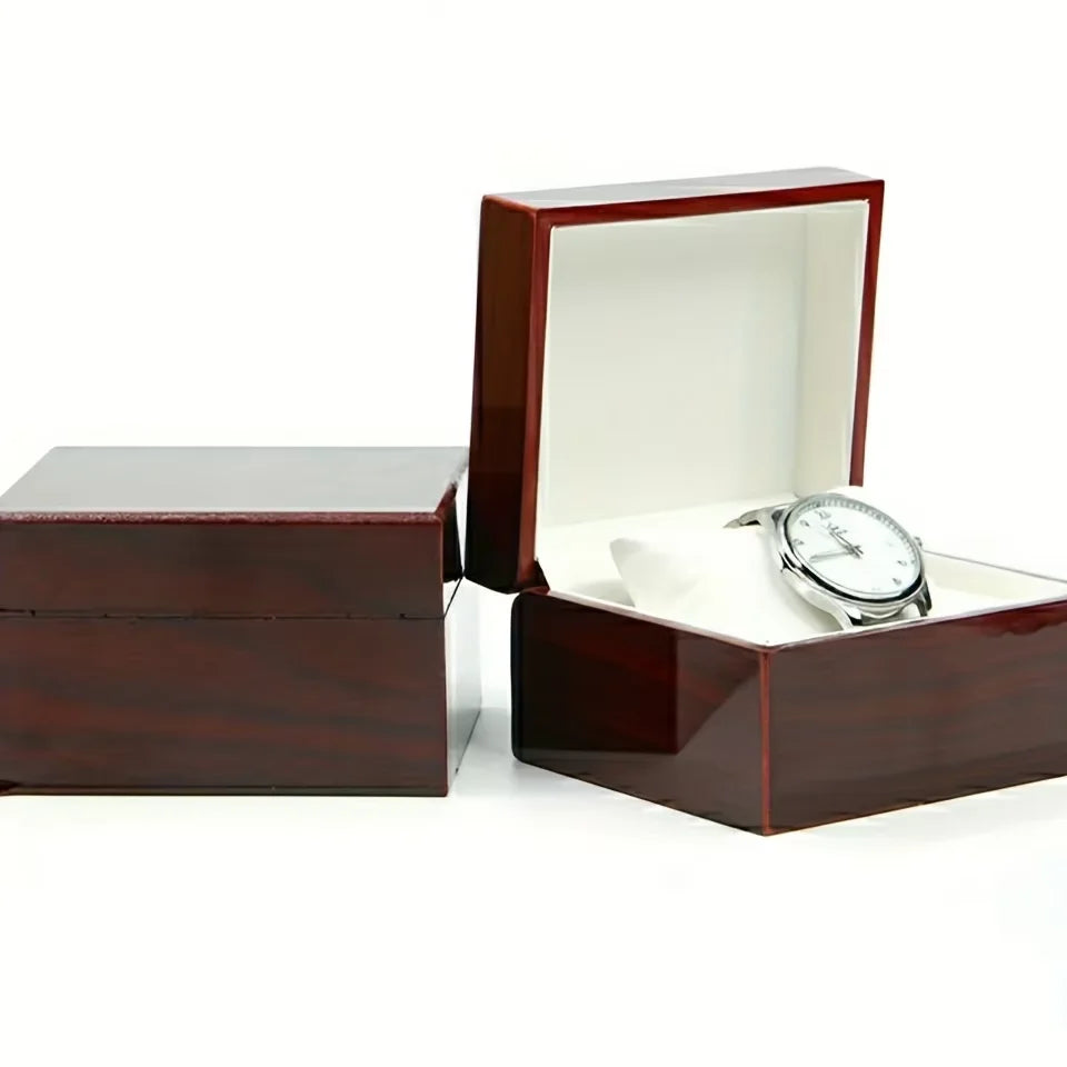 Elegant Wooden Christmas Gift Box for Watches