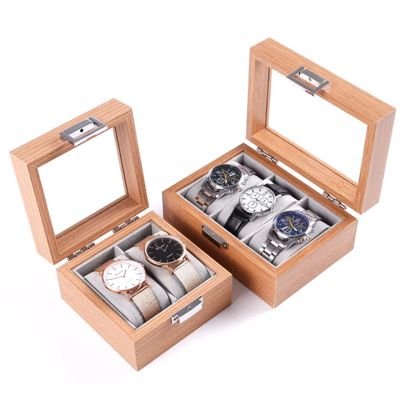 Eco Bamboo Watch Box with Chinese-Inspired Design