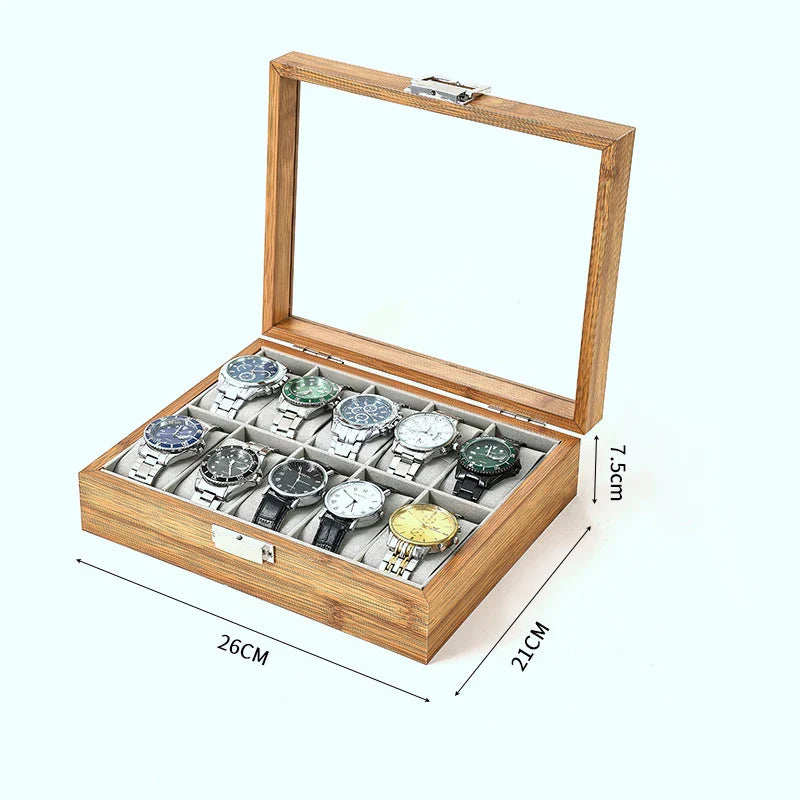 Eco Bamboo Watch Box with Chinese-Inspired Design