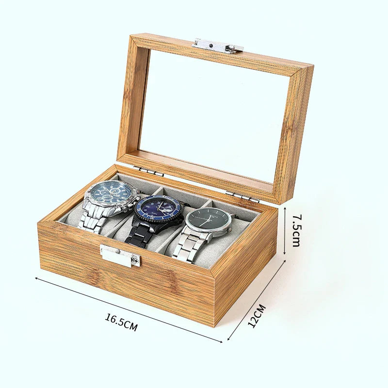 Eco Bamboo Watch Box with Chinese-Inspired Design