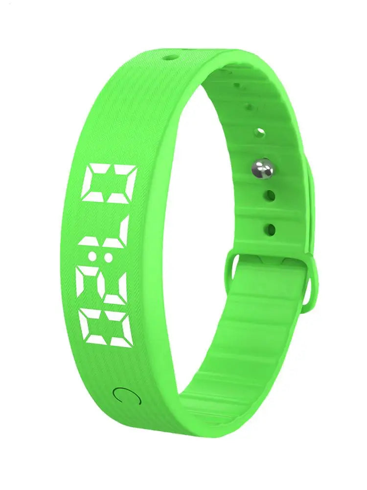 Rechargeable vibrating alarm bracelet charging via USB