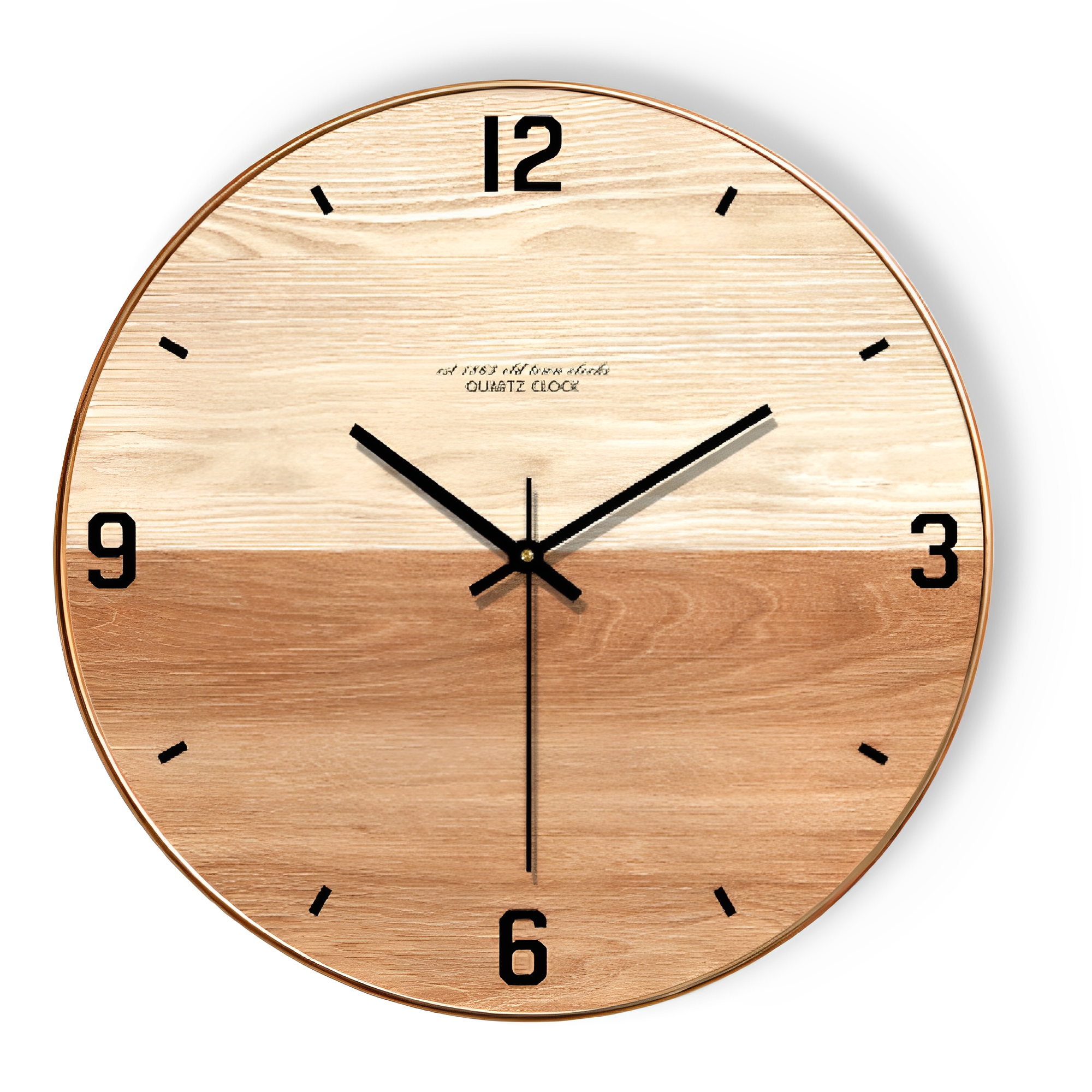 Natural Wood Wall Clock