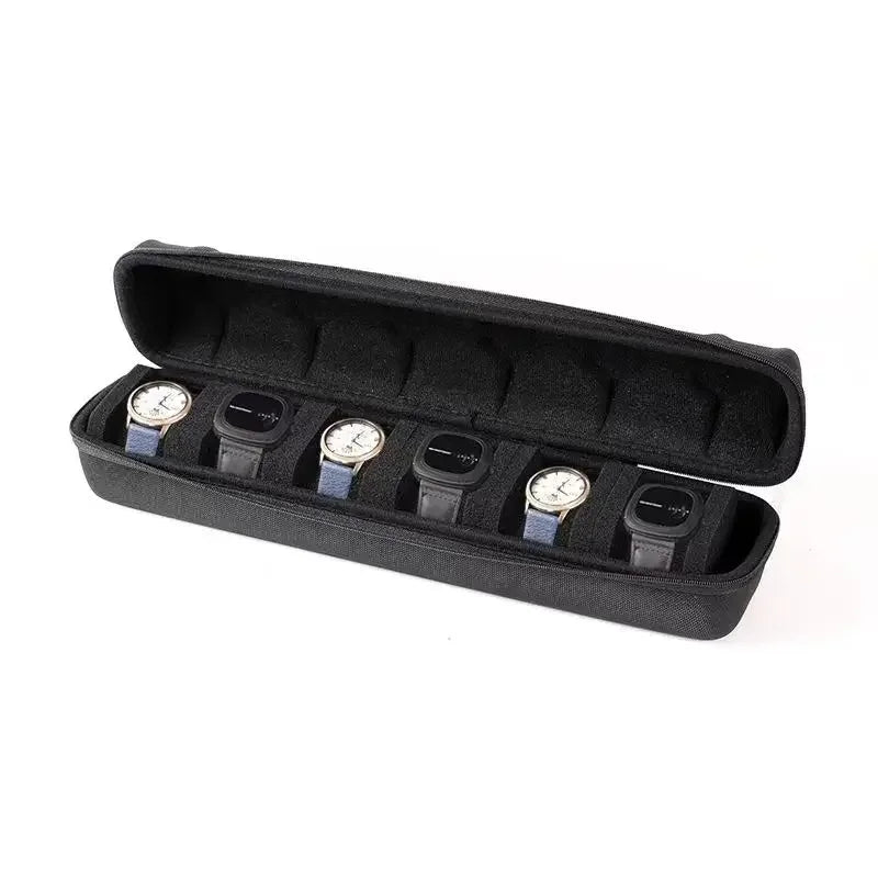Travel Watch Case - Hard Shell with Fitted Pillow | Watch Storage