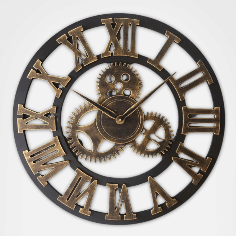 Giant Industrial Gear Wall Clock