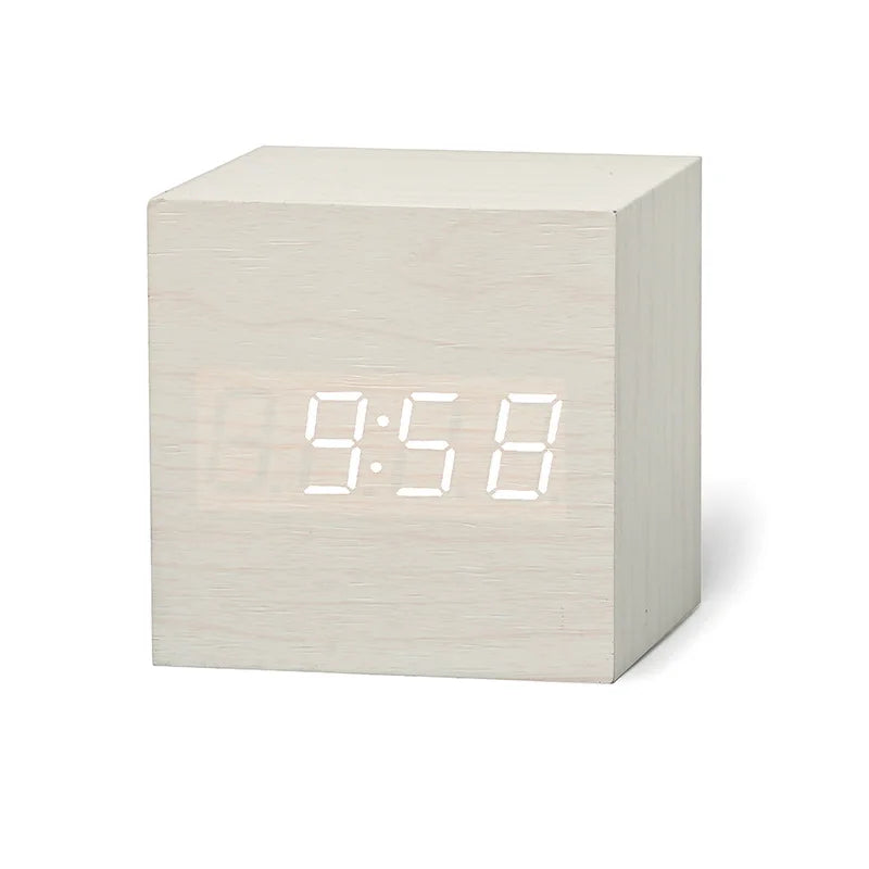 Square LED Alarm Clock