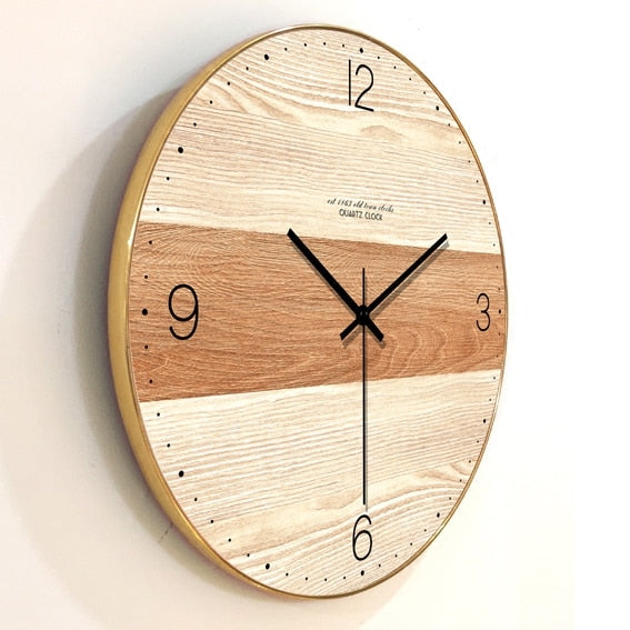 Natural Wood Wall Clock