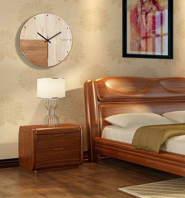 Natural Wood Wall Clock