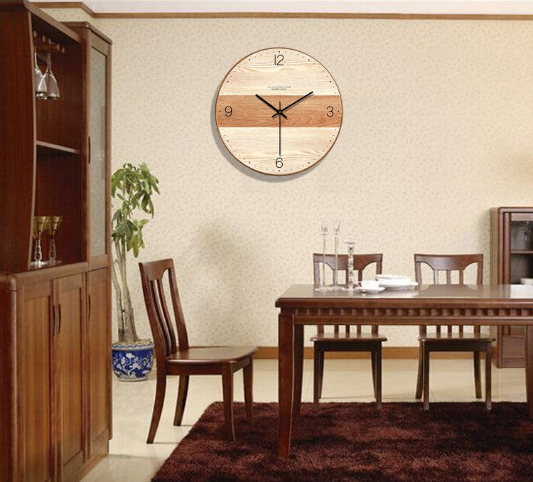 Natural Wood Wall Clock