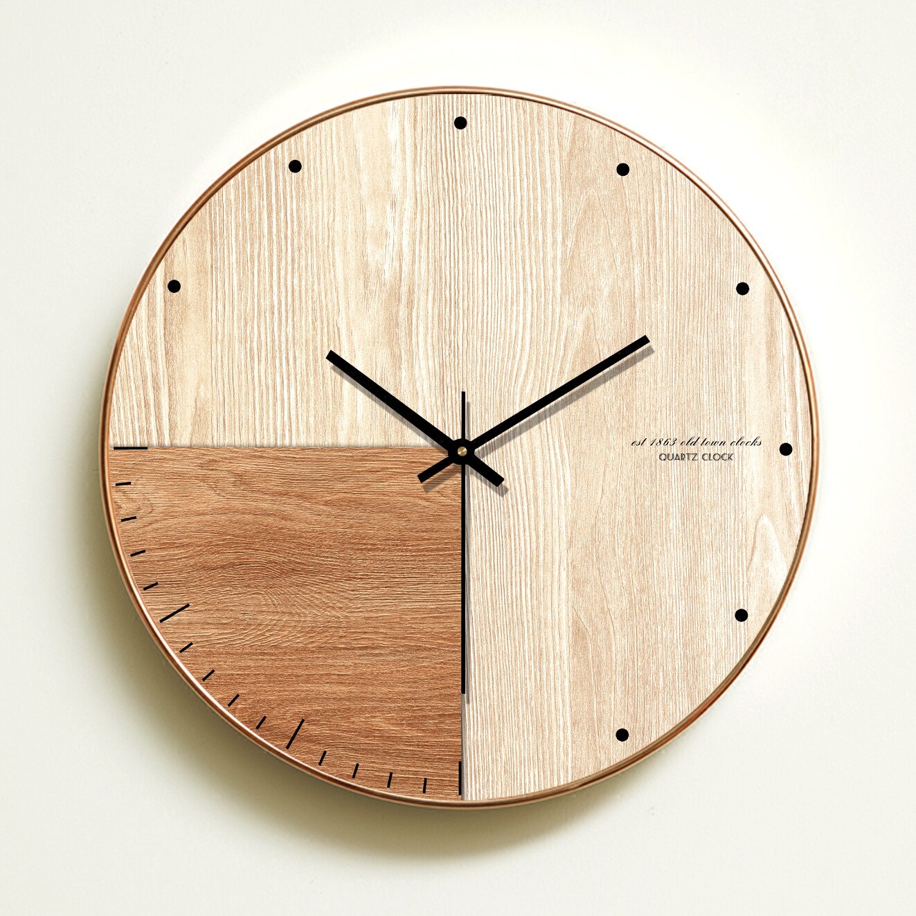 Natural Wood Wall Clock