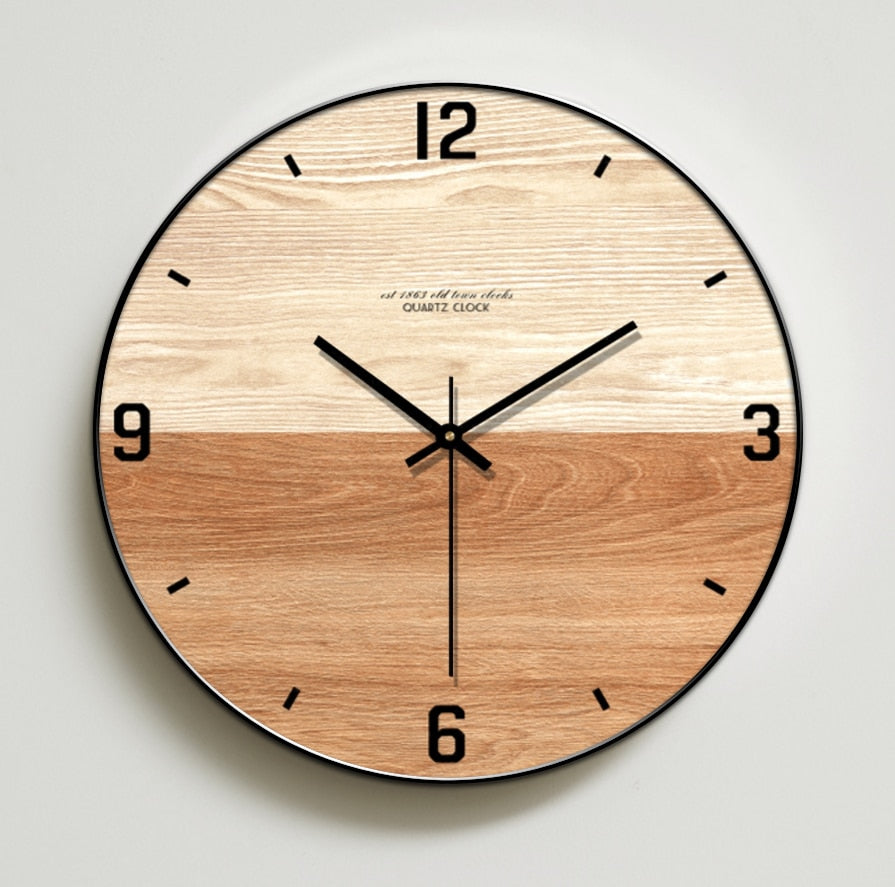 Natural Wood Wall Clock