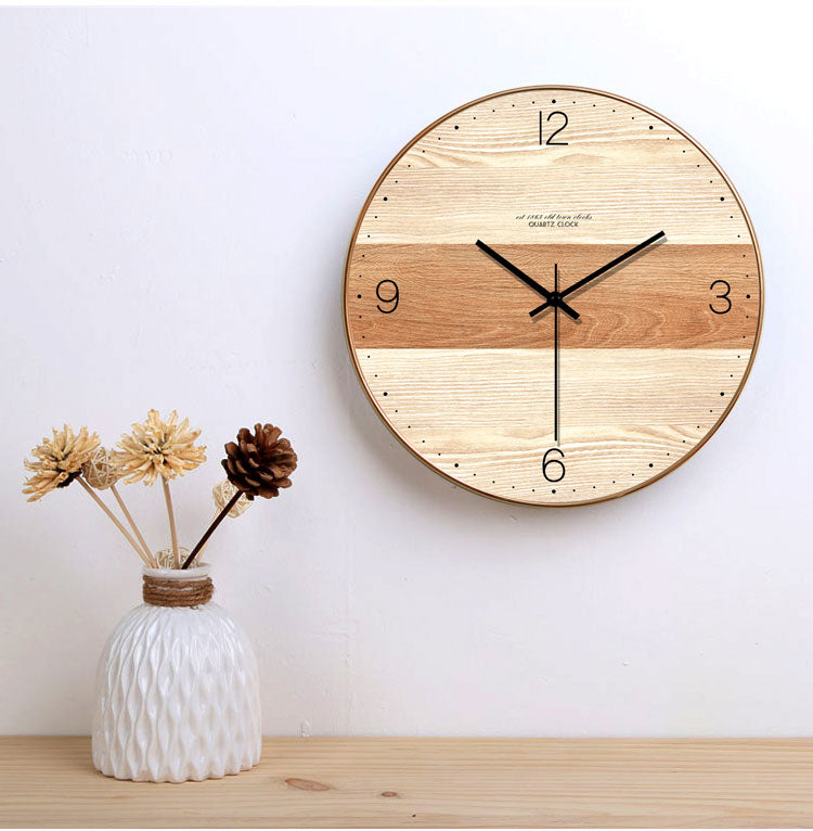 Natural Wood Wall Clock